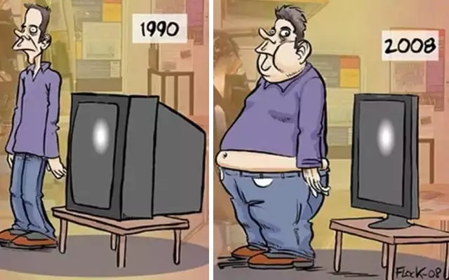 Imagini subtile - Anul 1990 vs 2008