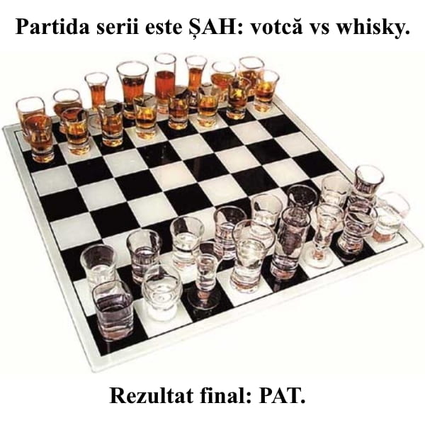 Șah (whisky vs votcă)