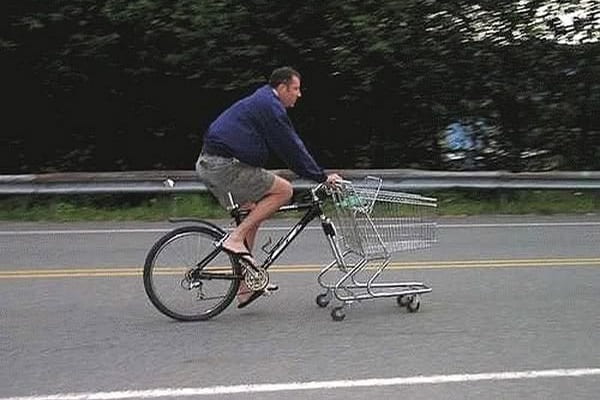 Bicicletă pentru cumpărături