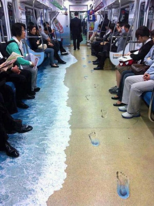 În metrou