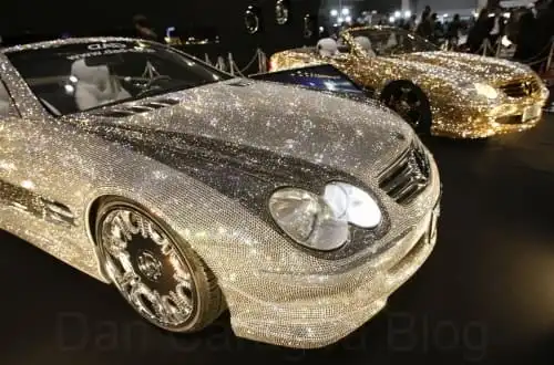 Mercedes cu cristale Swarovski