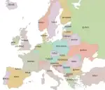 Harta europeană a fotbalului