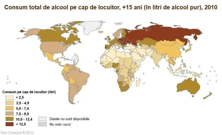Bețivii lumii - Consum de alcool pur