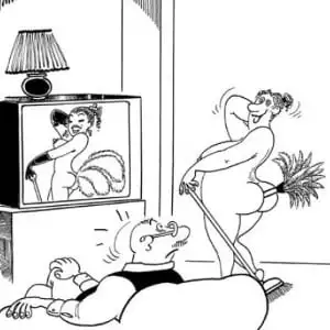 Caricaturi obscene - Imitație