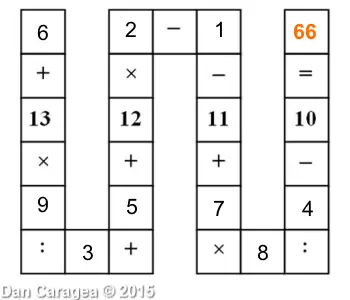 Soluția testului de perspicacitate matematică - Aritmetică în șir - rezolvare